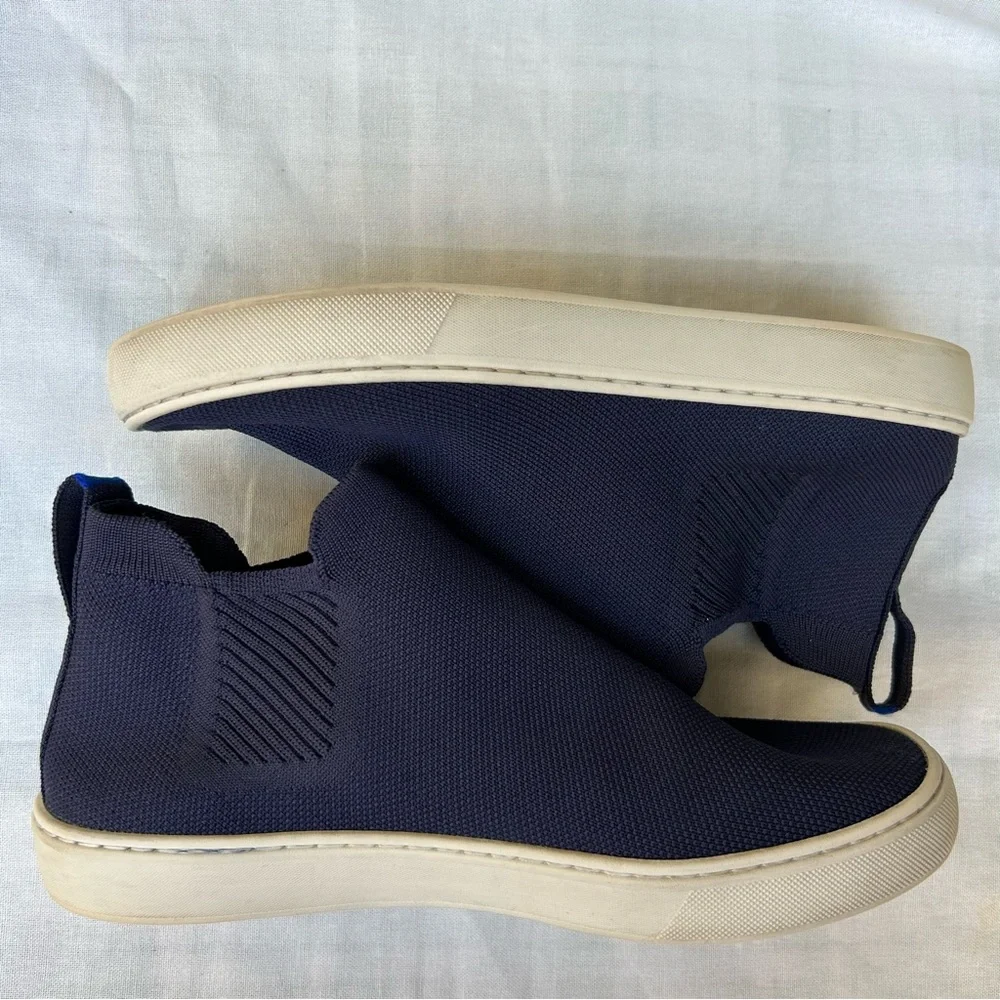 Rothy’s The Chelsea Boot Navy Slip-On Sneakers